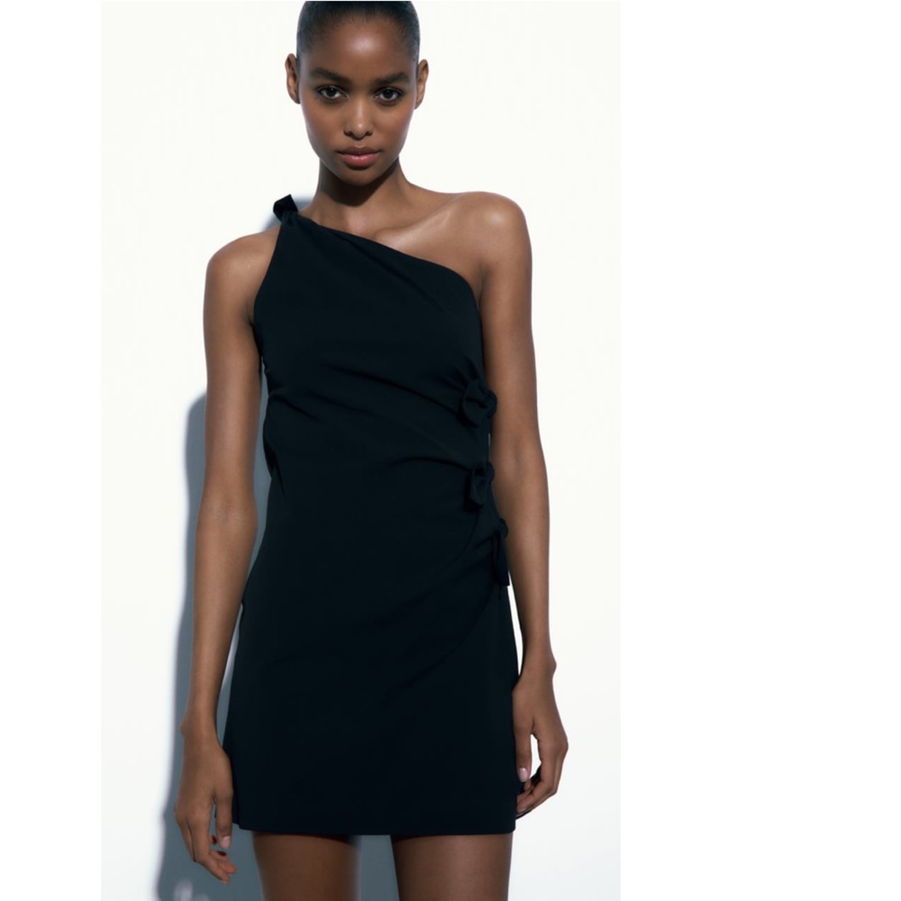 XS Zara knotted mini dress